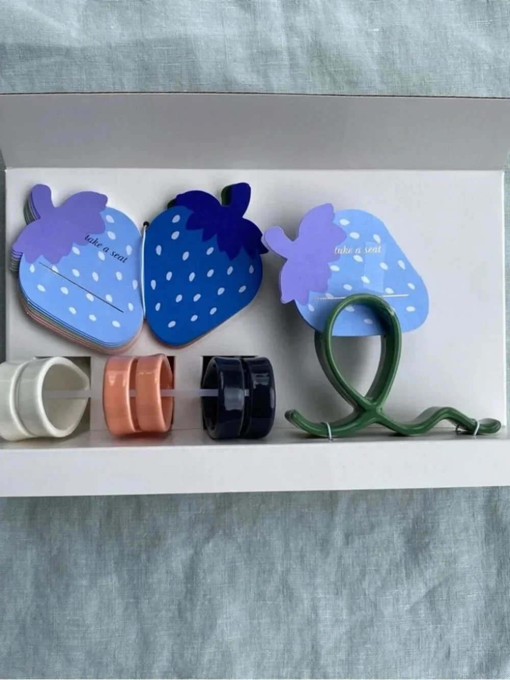 NWT Kate Spade x Target squiggle place card holder set